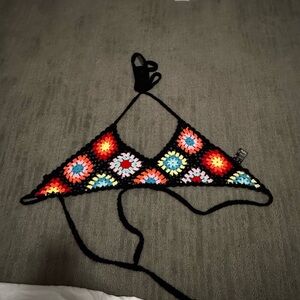 Papaya crochet Bralette Top